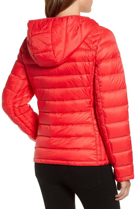 michael kors packable down jacket red